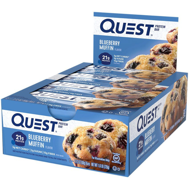 Quest Protein Bar Blueberry Muffin (1 bar)