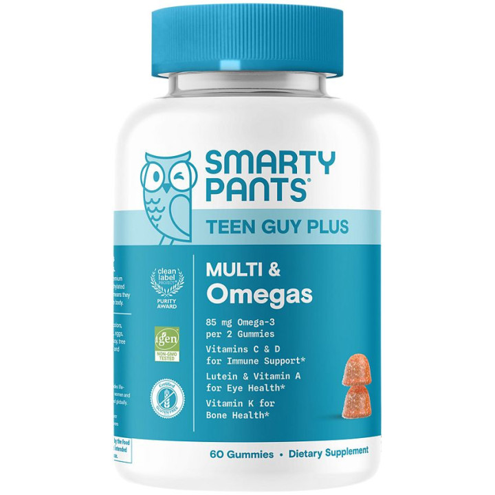 Smarty Pants Teen Guy Plus Multi & Omega (60 gummies)