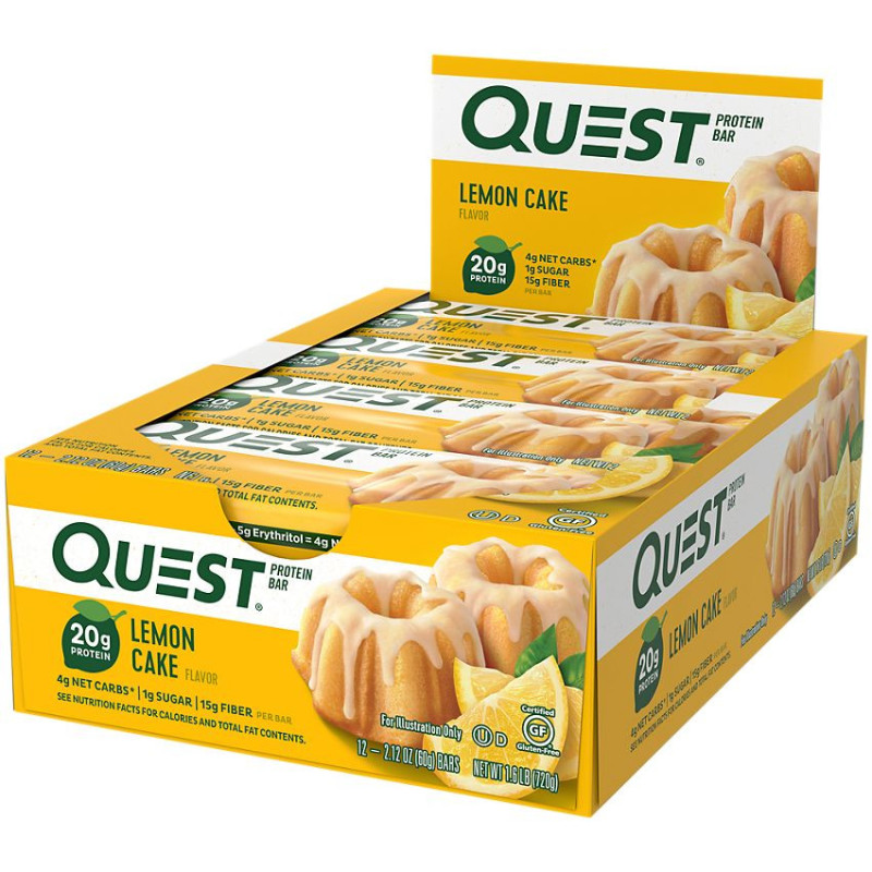 Quest Protein Bar Lemon Cake (1 bar)