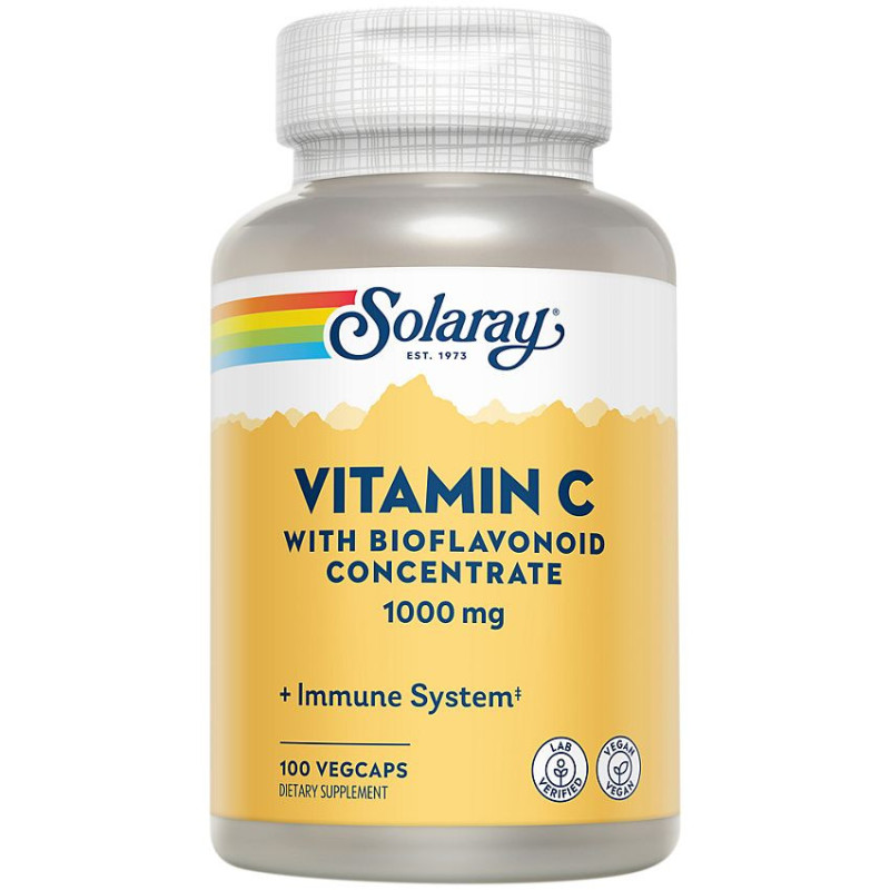 Solaray Vitamin C with Bioflavonoid Concentrate 1000 mg (100 veg caps)
