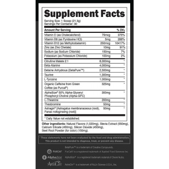 Bulk Black Elite Pre-Training Watermelon Peach (30 Serv) 1.40 lbs