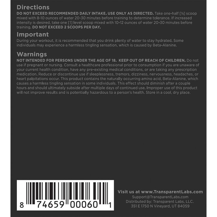 Bulk Black Elite Pre-Training Watermelon Peach (30 Serv) 1.40 lbs