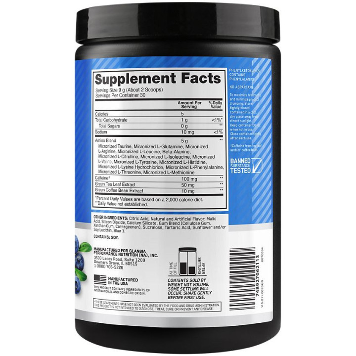 Amino Energy Blueberry Lemonade 5g (30 Serv)