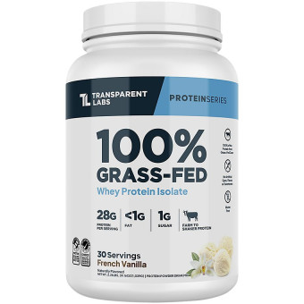 Grass Fed Isolate French Vanilla (30 serv) 2.11 Lbs