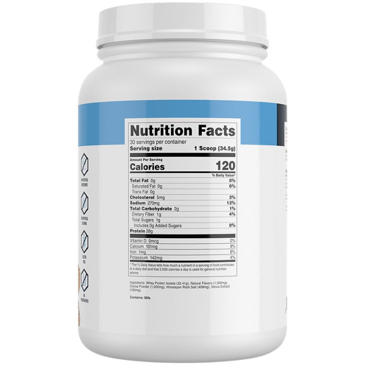 Grass Fed Isolate Oatmeal Chocolate Chip Cookie (30 serv) 2.28 Lbs