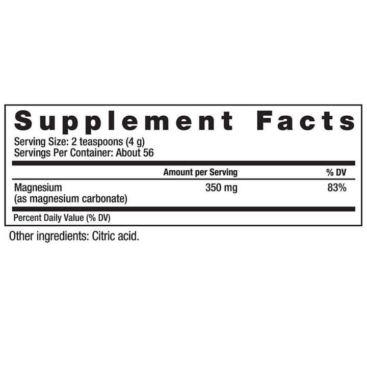 Natural Calm Magnesium Unflavored 350 mg (56 serv)