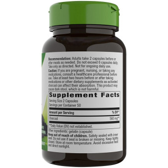 Activated Charcoal 560 mg (100 cap)