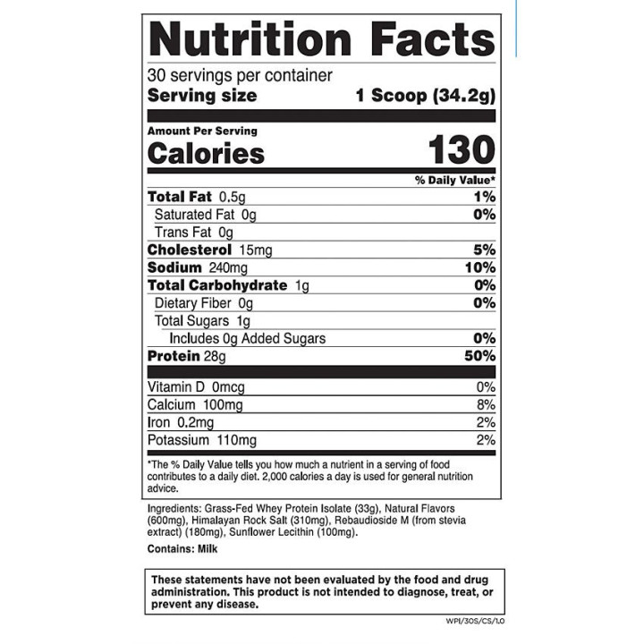 Grass Fed Isolate Cereal Splash (30 serv) 2.26 Lbs