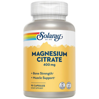 Solaray Magnesium Citrate 400 mg (90 caps)