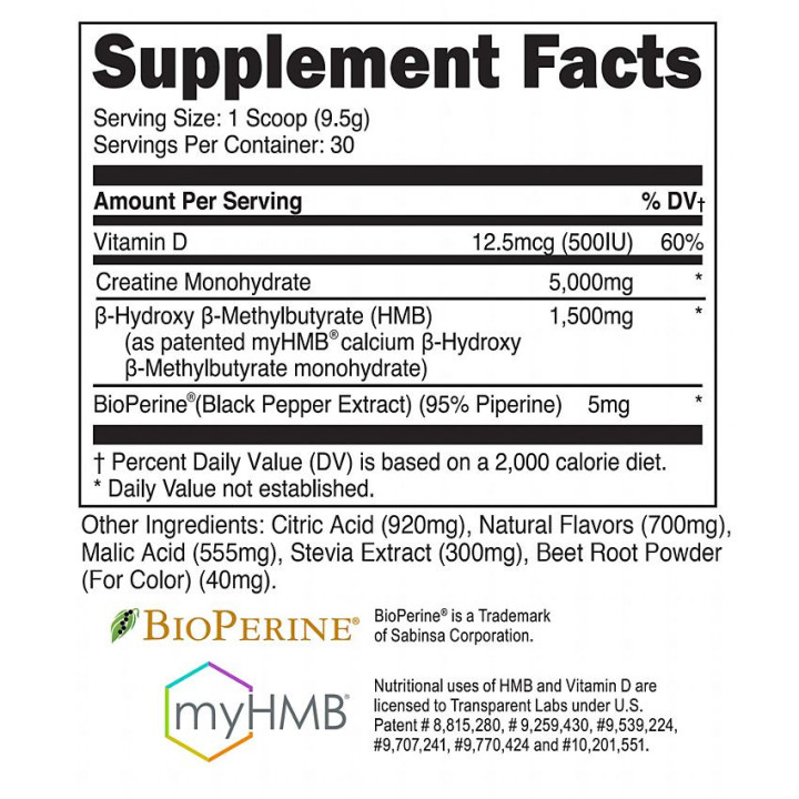 Creatine HMB Strawberry Lemonade (30 serv)