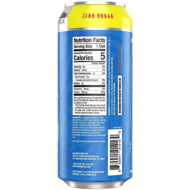 Ryse Energy Drink Kool Aid Tropical Punch (16 fl oz)