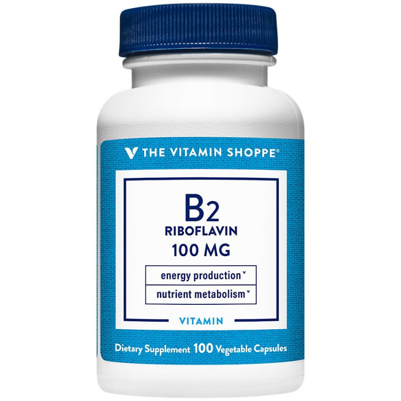Vitamina B2 Riboflavina 100 mg (100 cap)