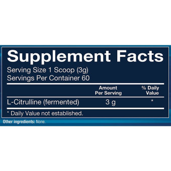 L-Citrulline Powder Unflavored 3.17 oz (60 serv)