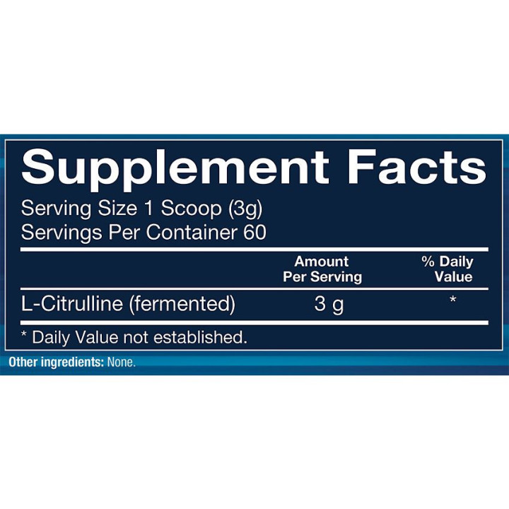 L-Citrulline Powder Unflavored 3.17 oz (60 serv)