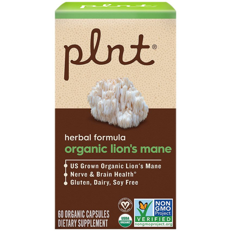 Plnt Organic Lion's Mane 1000mg (60 cap)