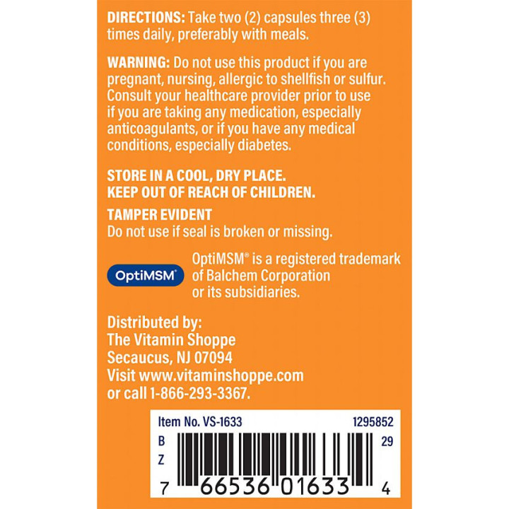 Glucosamine Chondroitin MSM (120 cap)