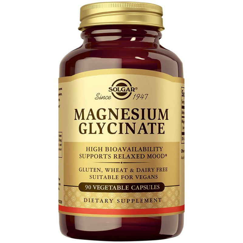 Solgar Magnesium Glycinate 120 MG (90 veg caps)