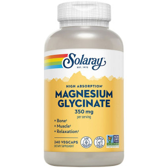 Solaray Magnesium Glycinate 350 mg (240 veg caps)