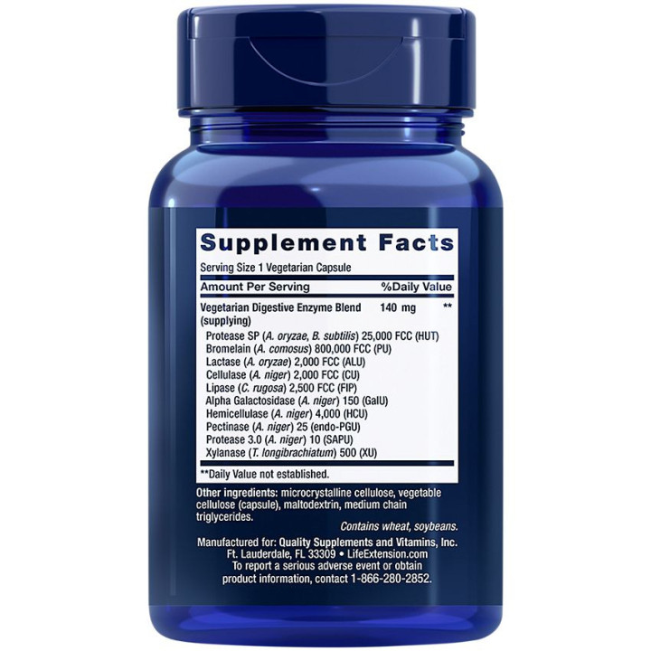 Enhanced Super Digestive Enzymes (60 veg cap)