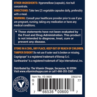 Vthrive Neuro Brain (30 veg cap)