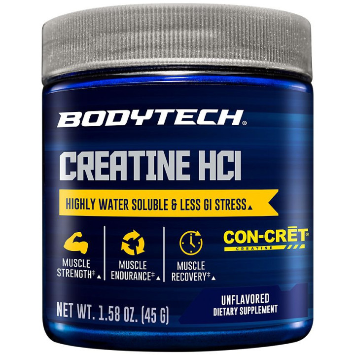 BodyTech Creatine HCL 750 mg Powder (60 serv)