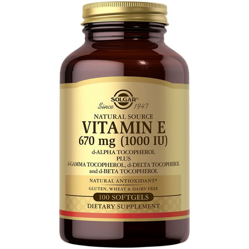 Solgar Vitamin E 670 mg 1000 IU (100 softs)