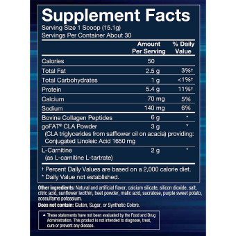 CLA Carnitine Collagen Fruit Punch (30 serv) 15.98 oz