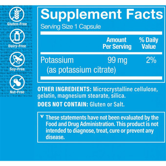 Citrato de Potasio 99 mg (100 cap)