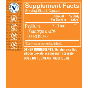 Psyllium Husks 720 mg (100 cap)
