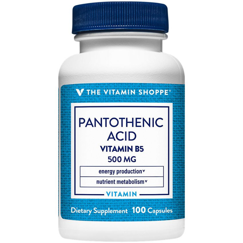 Pantothenic Acid Vitamina B5 500 mg (100 cap)