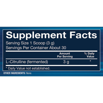 L-Citrulline Powder Unflavored 3.17 oz (30 serv)