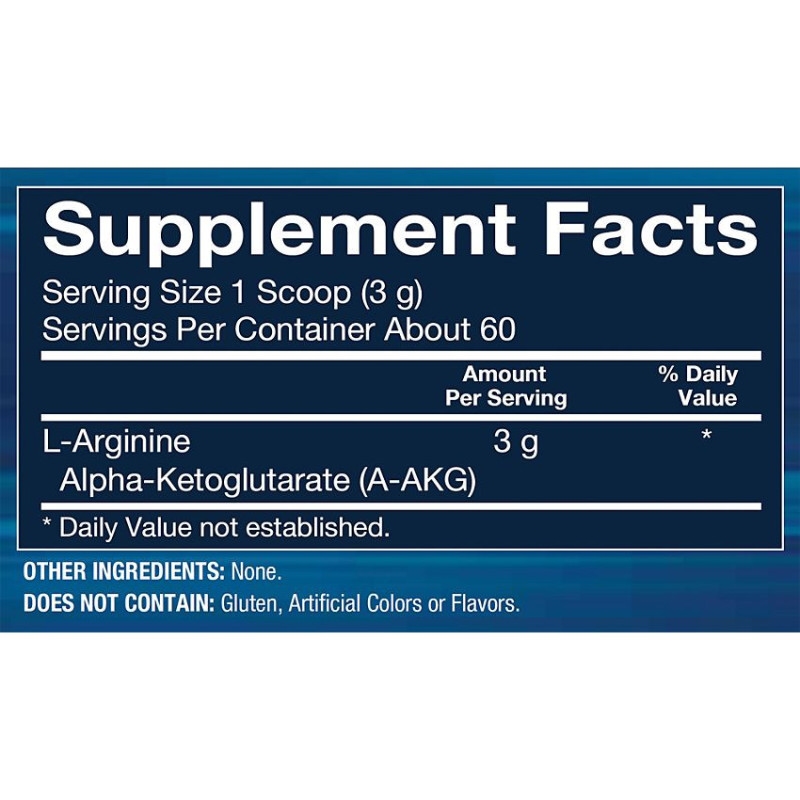 L-Arginine AKG Unflavored 3 g (60 serv)