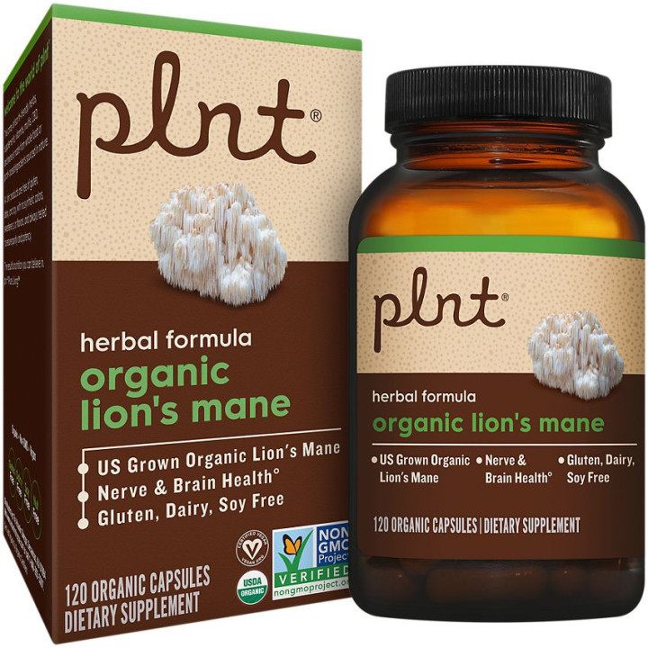 Plnt Organic Lion's Mane 1000 mg (120 cap)