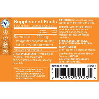 Resveratrol 250 mg (60 cap)