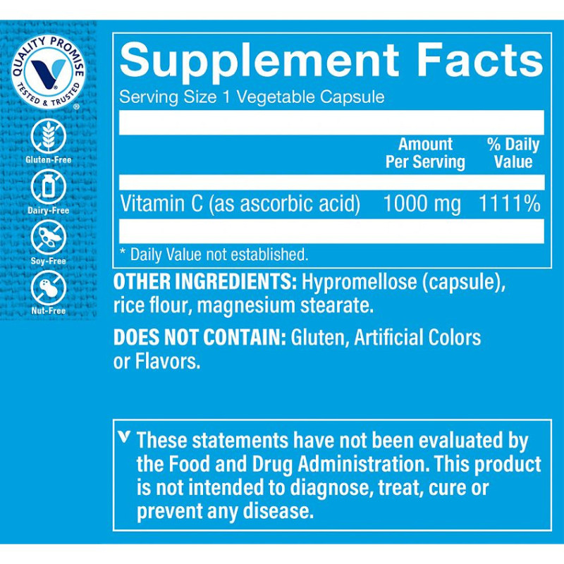 Vitamina C 1000 mg (100 cap)