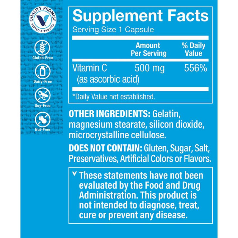 Vitamina C 500 mg (100 cap)