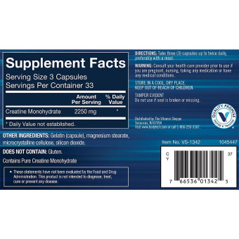 Creatine Monohydrate (100 cap)