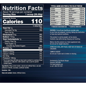 Whey Protein Isolate French Vanilla (78 serv) 5 lb