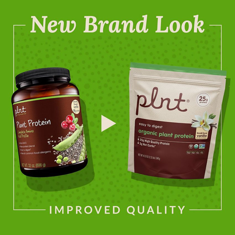 Plnt Organic Protein Vanilla (30 serv) 2.51 lb