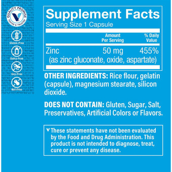 Zinc 50 mg (100 cap)