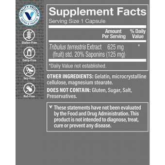 Tribulus Terrestris Extract 625 mg (100 cap)