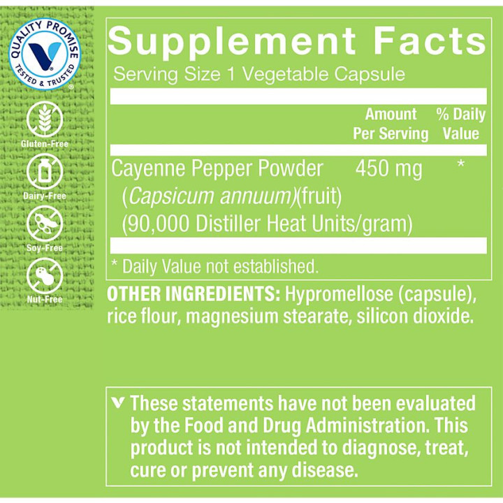 Cayenne Extract 450 mg (100 cap)