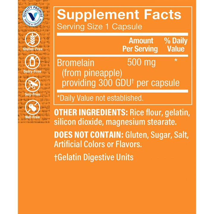 Bromelain 600 GDU 500 mg (100 cap)