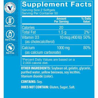 Calcium 1000 mg (100 soft)