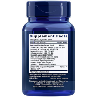 Enhanced Super Digestive Enzymes and Probiotics (60 veg cap)