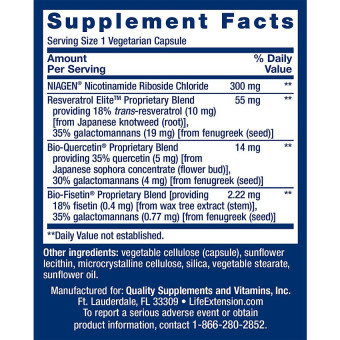 NAD+ Cell Regenerator Resveratrol (30 veg cap)