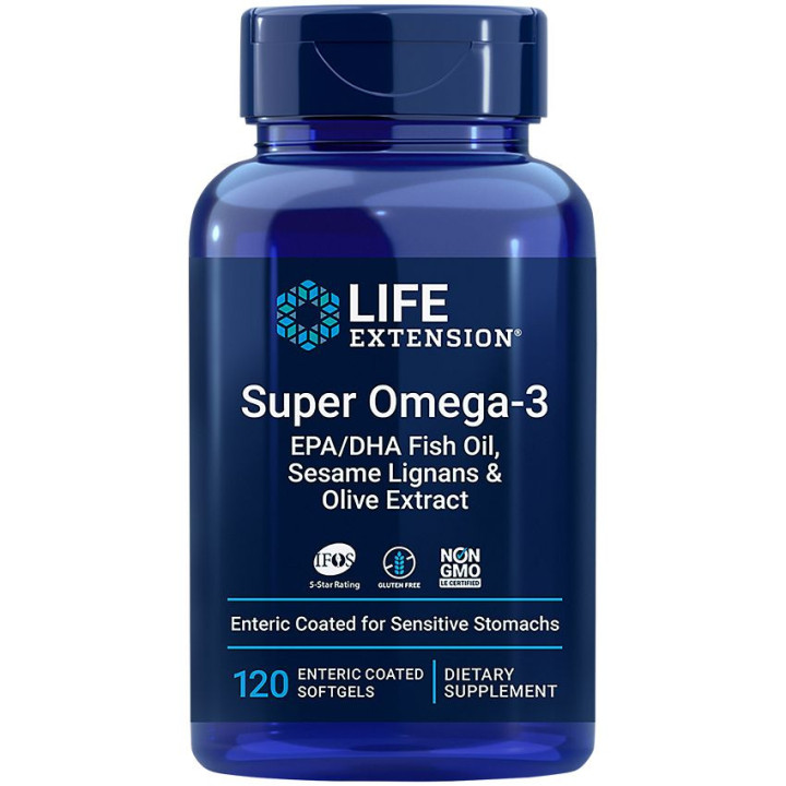 LE Super Omega-3 EPA DHA Fish Oil Enteric Coated (120 soft)