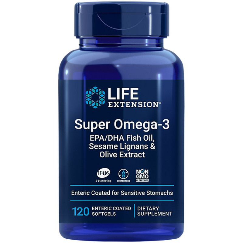 LE Super Omega-3 EPA DHA Fish Oil Enteric Coated (120 soft)