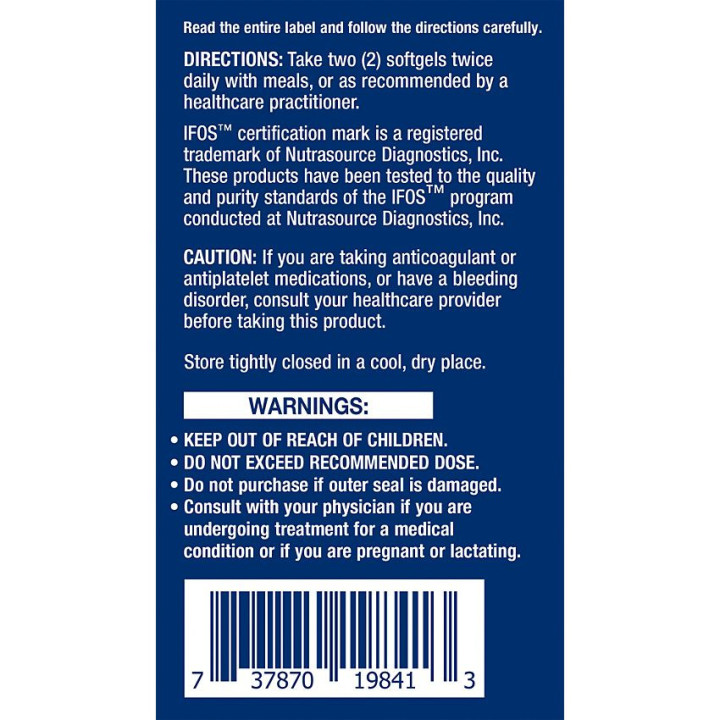 LE Super Omega-3 EPA DHA Fish Oil Enteric Coated (120 soft)