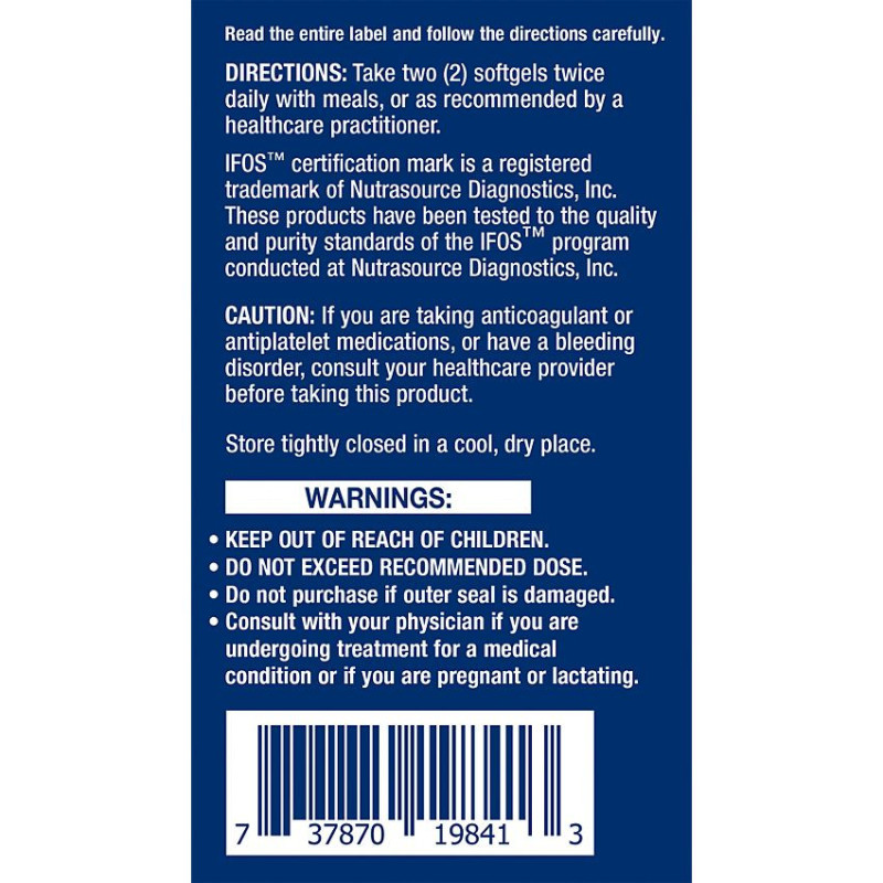 LE Super Omega-3 EPA DHA Fish Oil Enteric Coated (120 soft)